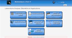 Desktop Screenshot of math.univ-paris13.fr